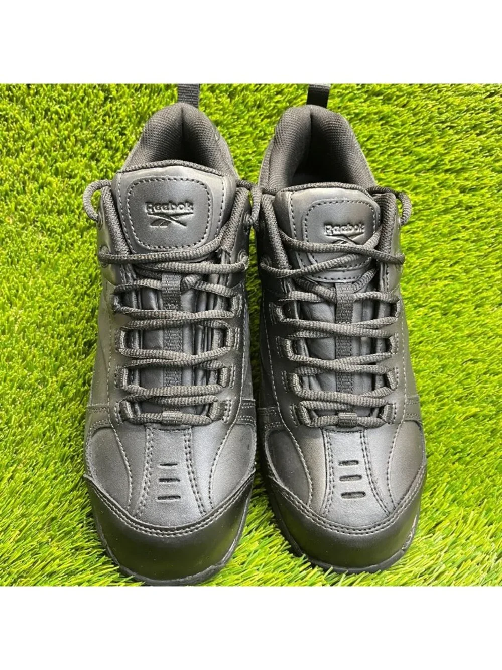 Reebok Centose Mens Size 10.5E Black Leather Composite Toe Safety Work Shoes